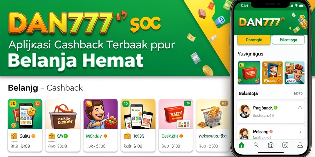 Screenshot utama menampilkan antarmuka yang intuitif aplikasi Cashback.