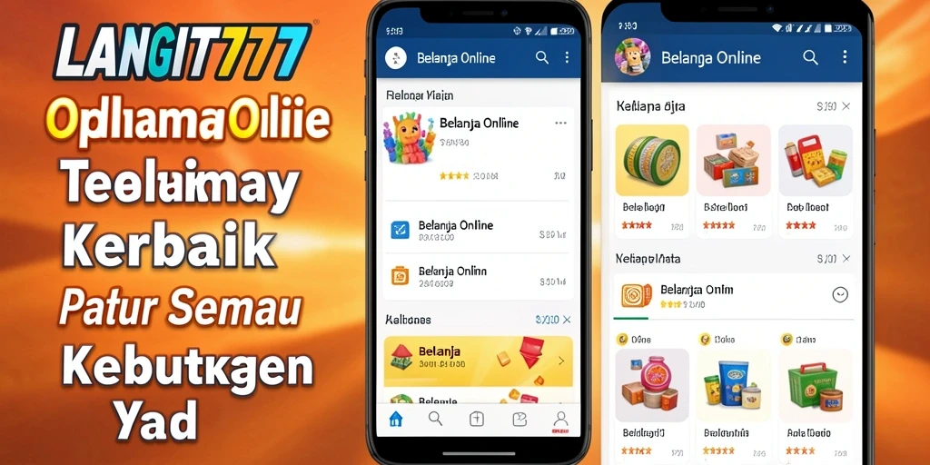 Tampilan antarmuka aplikasi LANGIT777 yang modern dan intuitif.
