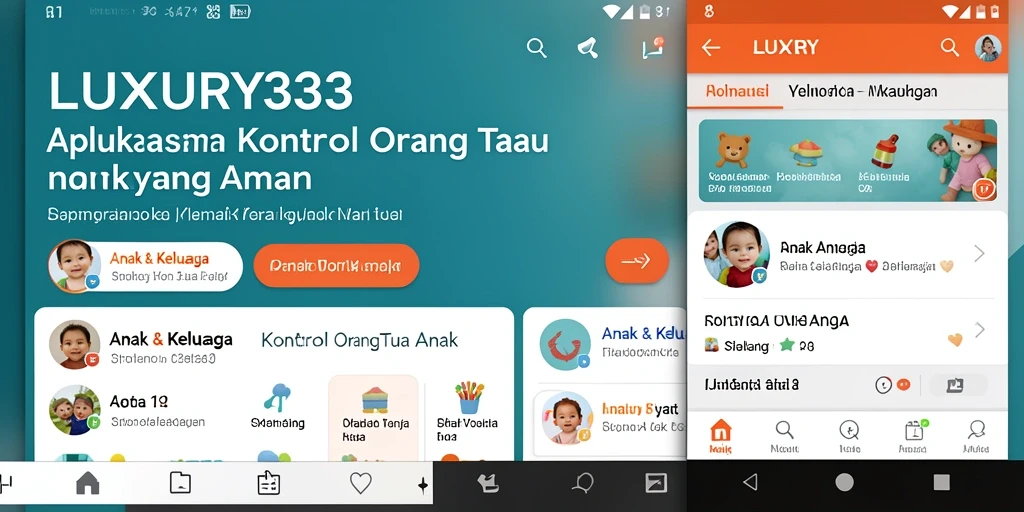 Antarmuka LUXURY333 yang user-friendly untuk kontrol orang tua.