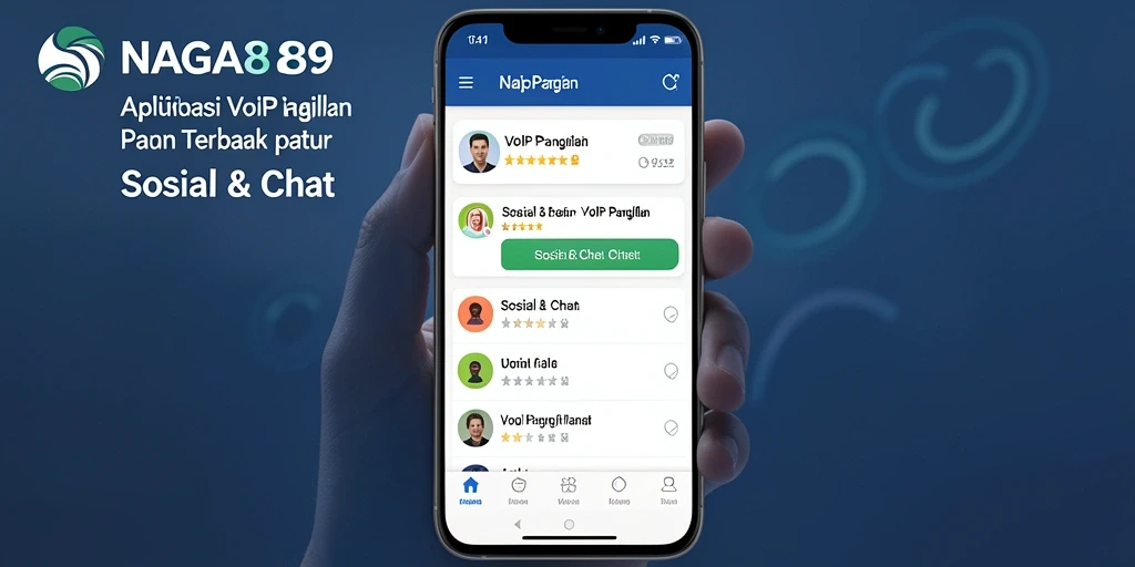 Antarmuka NAGA889 yang intuitif dengan fitur VoIP Panggilan.