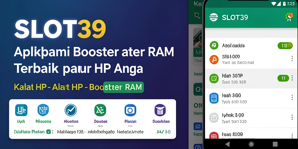 Tampilan antarmuka SLOT39 untuk pengoptimalan RAM yang efektif.