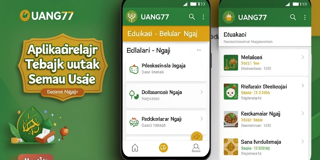 Antarmuka UANG77 yang intuitif dan user-friendly.