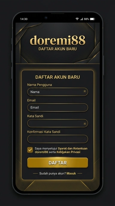 Panduan Registrasi Akun Baru Doremi88 untuk Android
